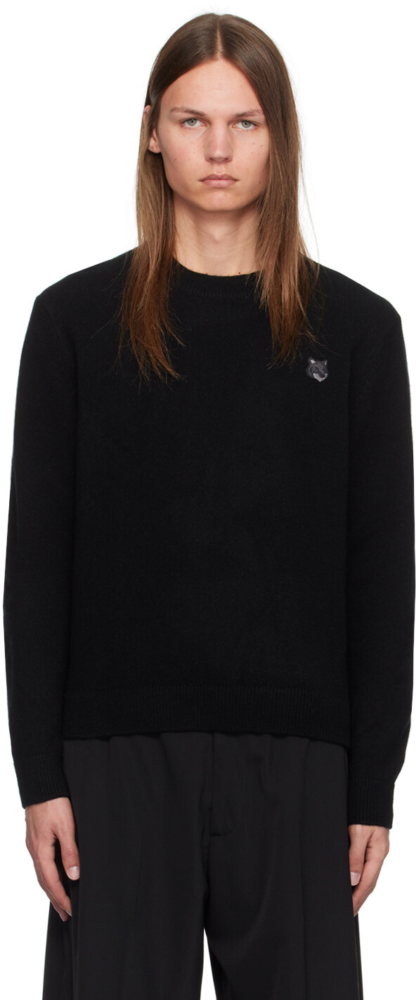 

Свитер с нашивкой в виде головы лисы Maison Kitsune