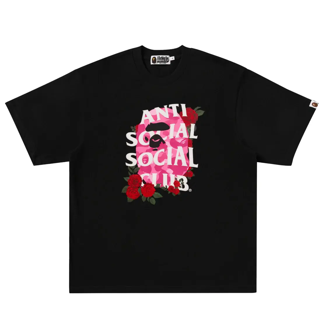

Футболка Bape X Anti Social Social Club I A BATHING APE, черный