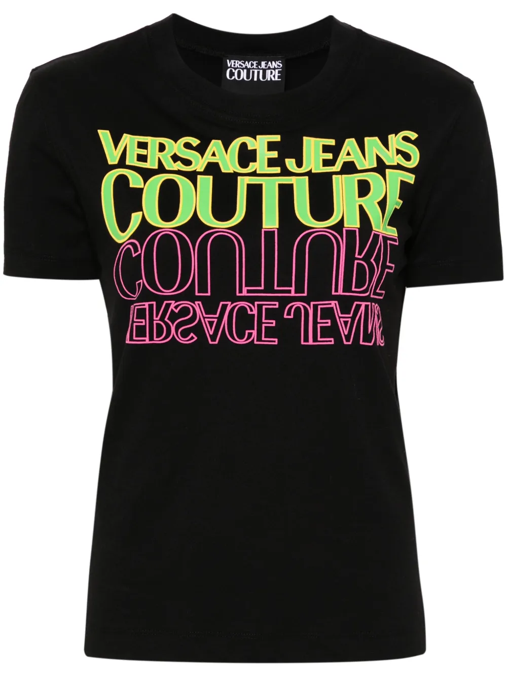 

Футболка с логотипом Versace Jeans Couture, черный