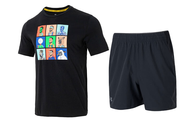 

Мужская повседневная спортивная одежда Under Armour, цвет Black
