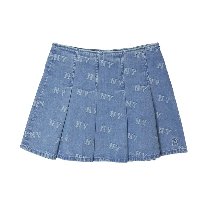 

MLB Нью-Йорк Янкиз Old Flower джинсовая короткая юбка женская light blue