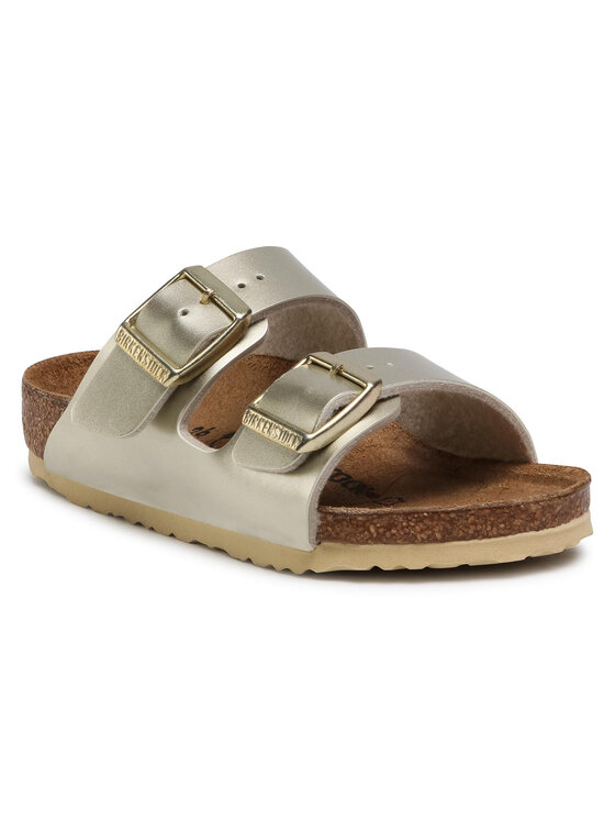 Шлепанцы Arizona Kids 1014841 Birkenstock, золотой — фото 2