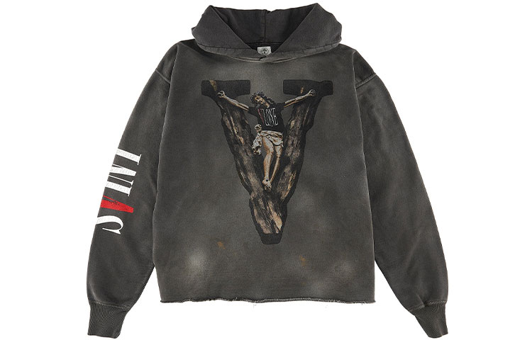 

Футболка X Vlone Hoodie SAINT Mxxxxxx, черная