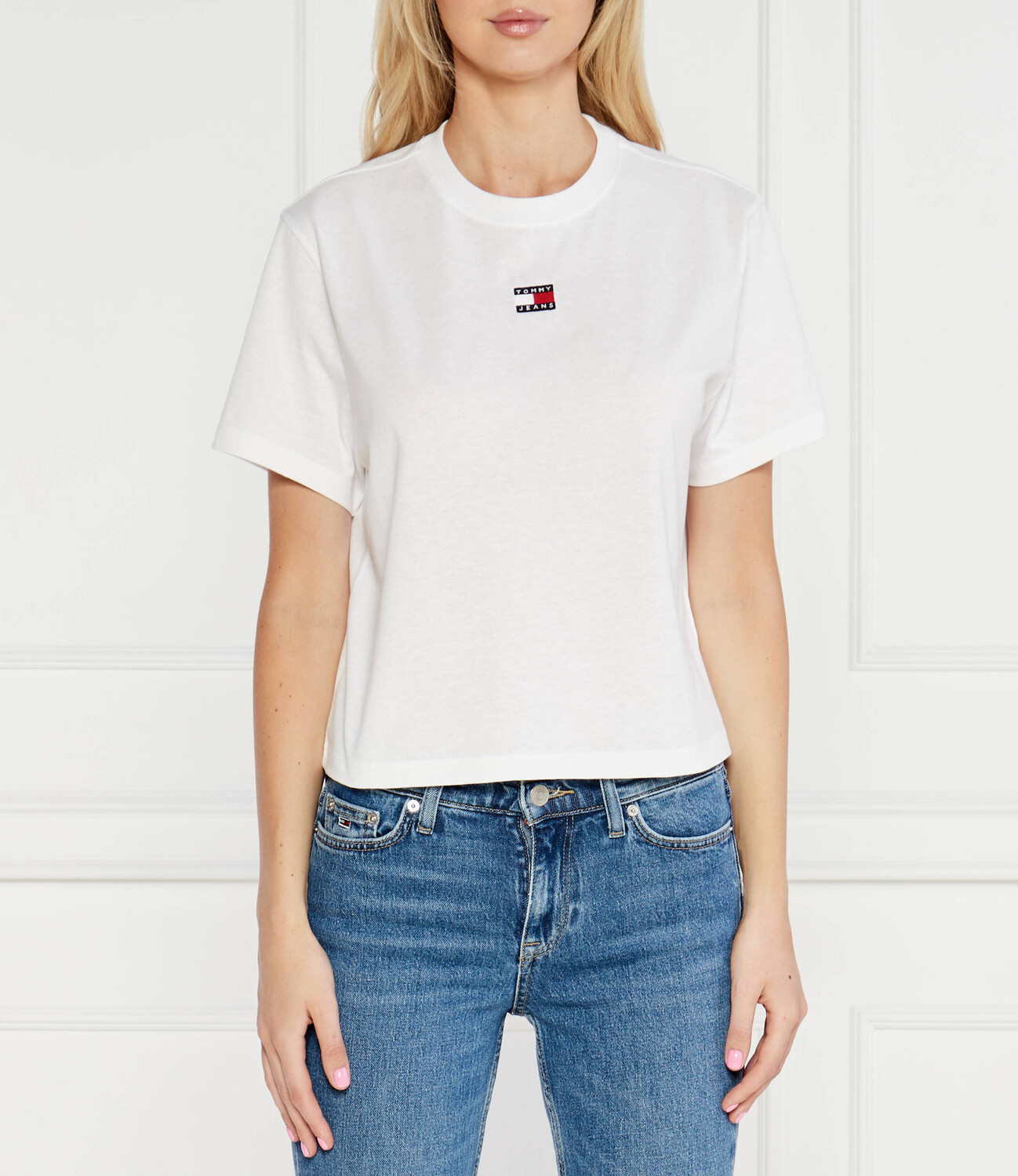 

Футболка Tommy Jeans Regular Fit, белый