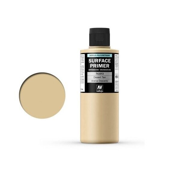 

Акриловый грунт Vallejo Surface Primer, Desert Tan Base, 200 мл