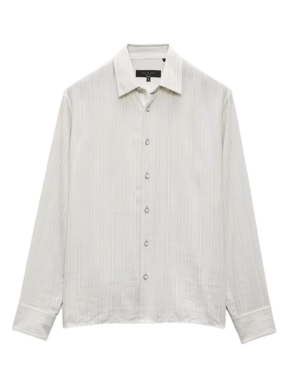 

Рубашка в полоску на пуговицах Rag & Bone, серый