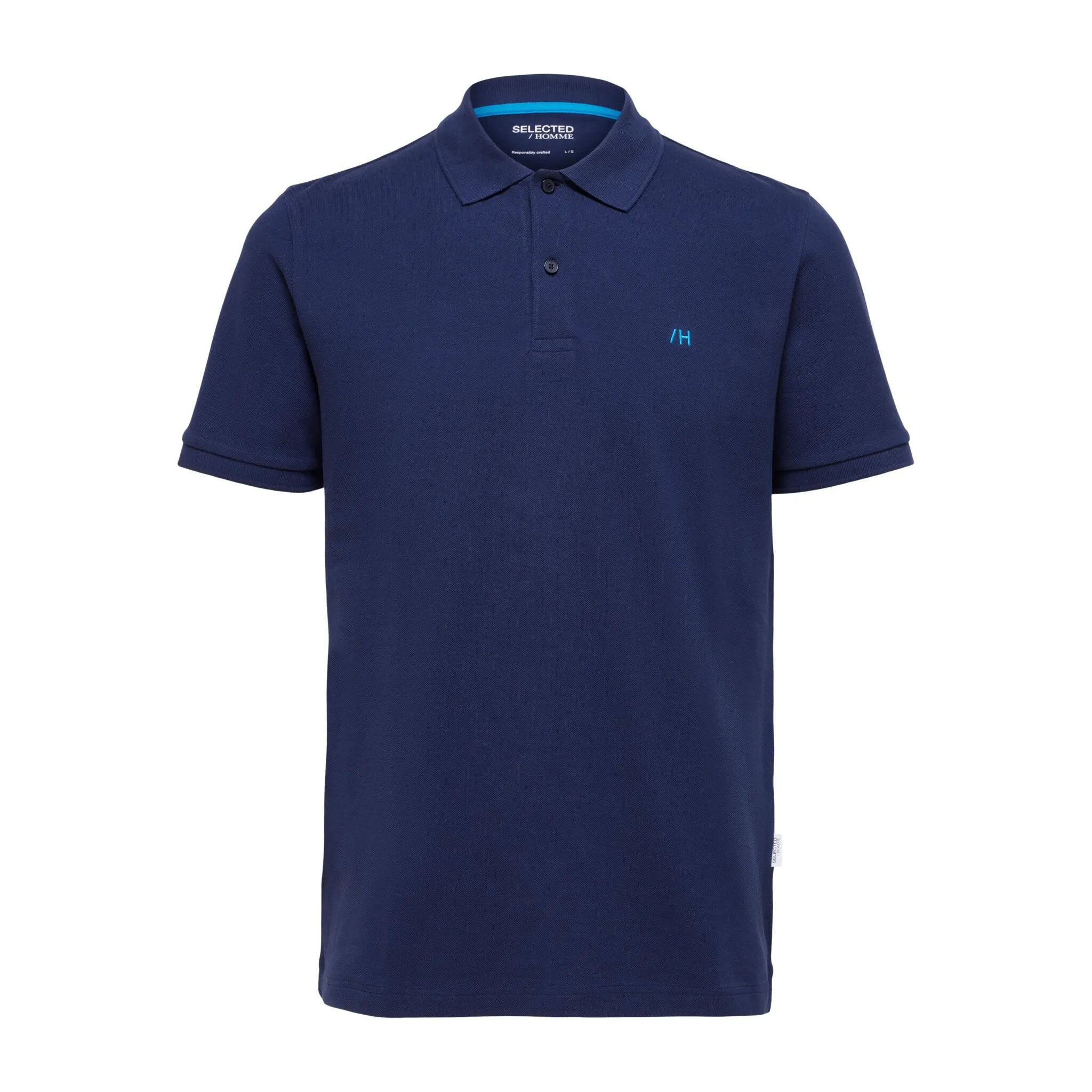 

Рубашка-поло SELECTED HOMME "SLHDANTE SS POLO NOOS", синий