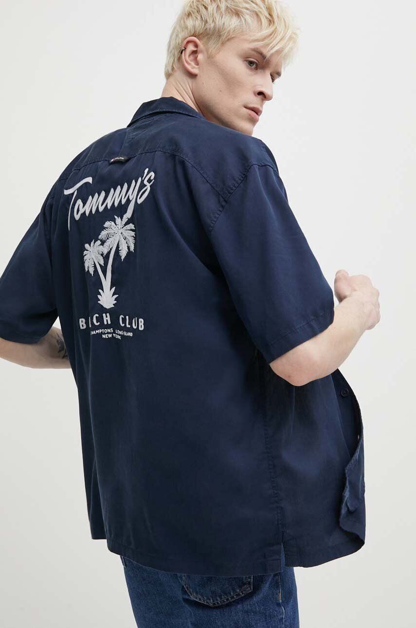 

Рубашка Томми Джинс Tommy Jeans, темно-синий