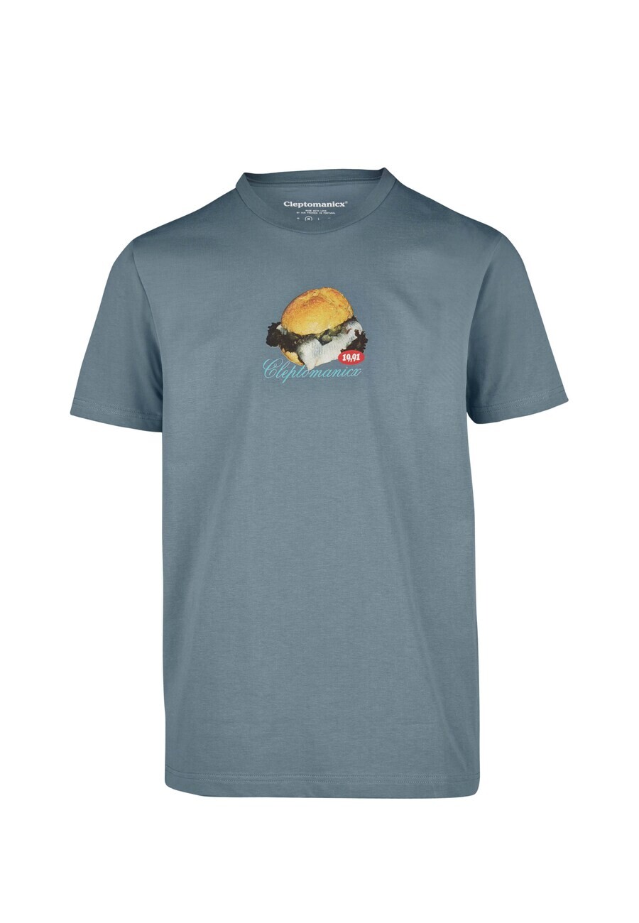 

Футболка Cleptomanicx Shirt Basic Tee WTFISH, синий
