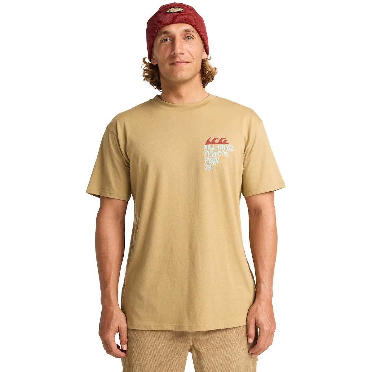 

Мужская футболка Twin Fin Billabong, бежевый