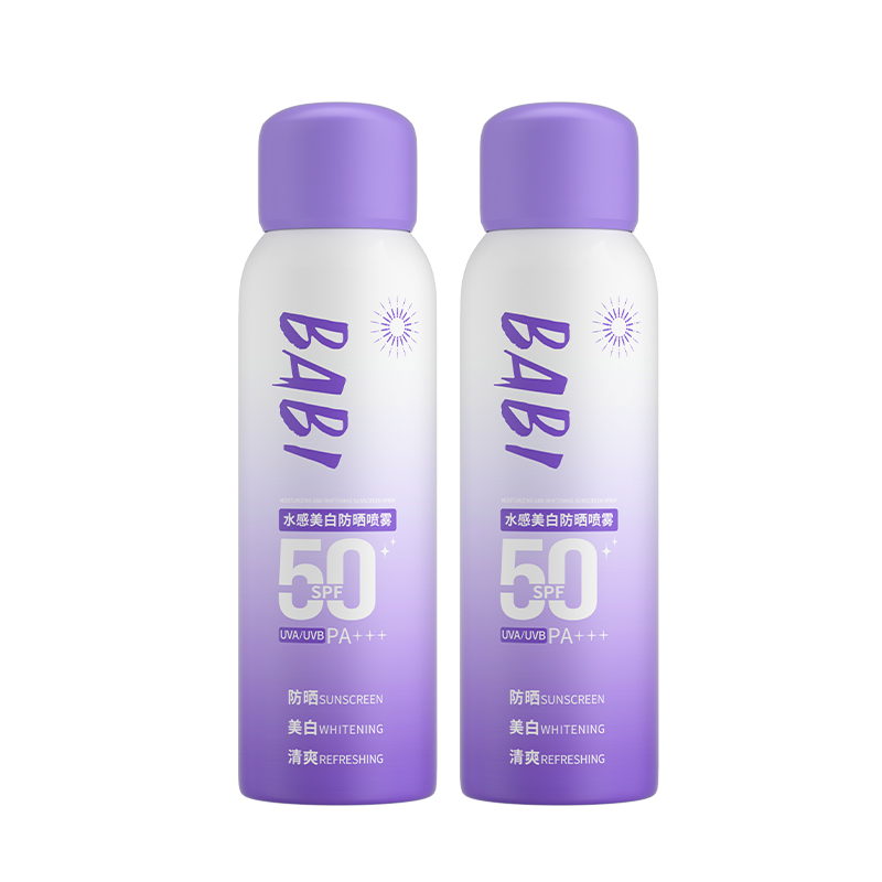 

Дьюи отбеливающий солнцезащитный спрей UV Protection, Waterproof, Sweatproof, Освежающий SPF50/PA+++ 100мл/100мл*2 BABI, 100ml*2