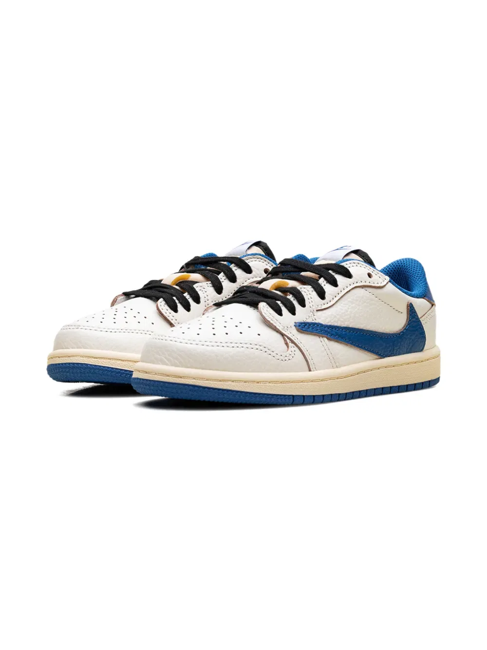 Кроссовки Air Jordan 1 Low x Travis Scott x Fragment Jordan Kids, нейтральный — фото 4