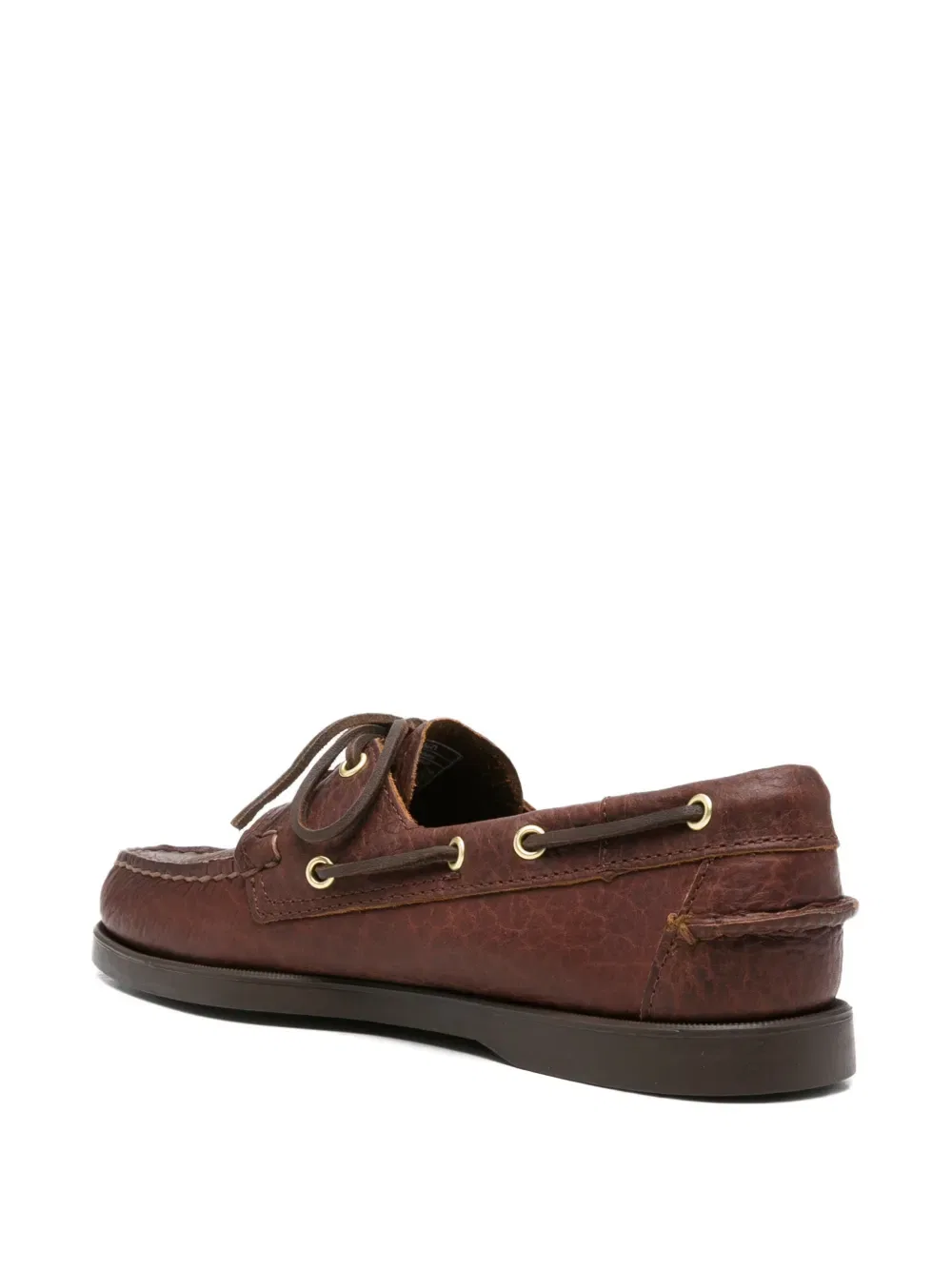 Кожаные лодочные туфли Docksides Sebago, коричневый — фото 3