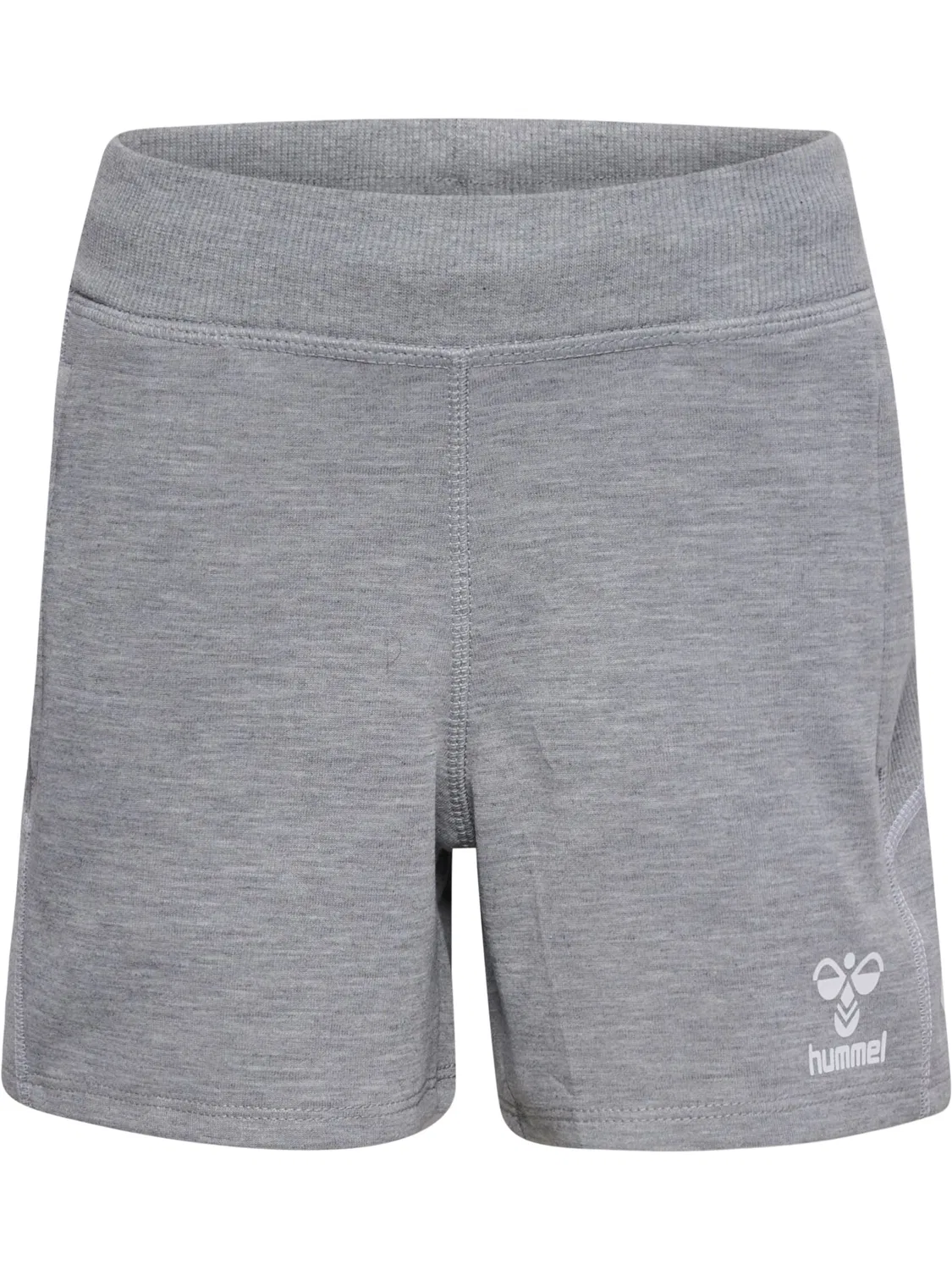 Шорты детские, регулируемый пояс, Hummel, grey melange
