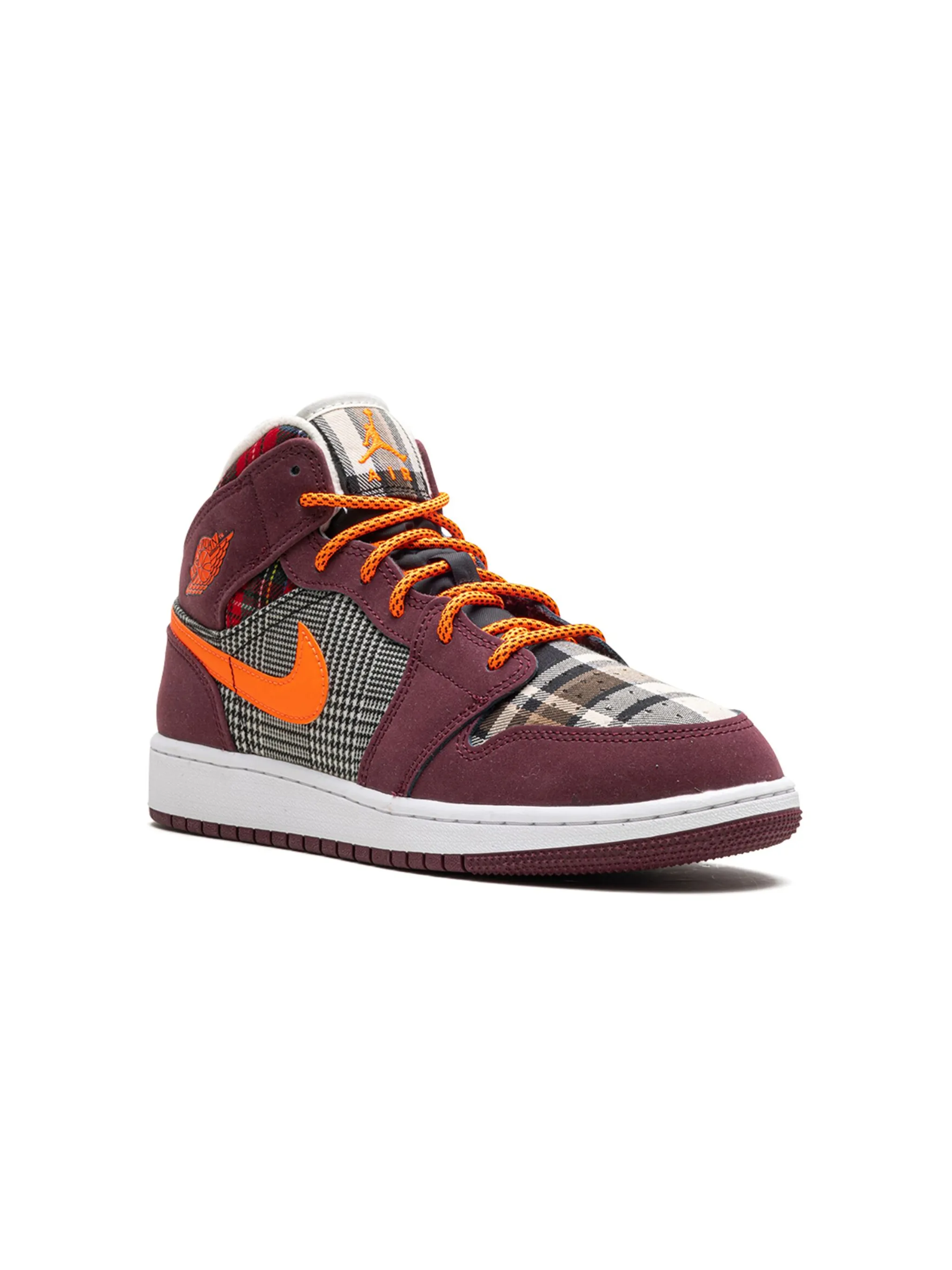 

Кроссовки Air Jordan 1 Plaid Jordan Kids, красный
