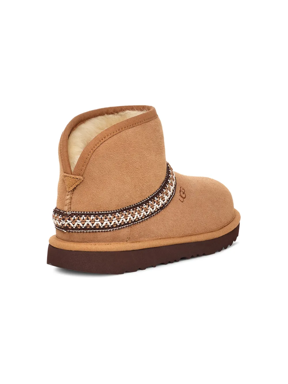 Угги Classic Mini Crescent UGG Kids, коричневый — фото 3