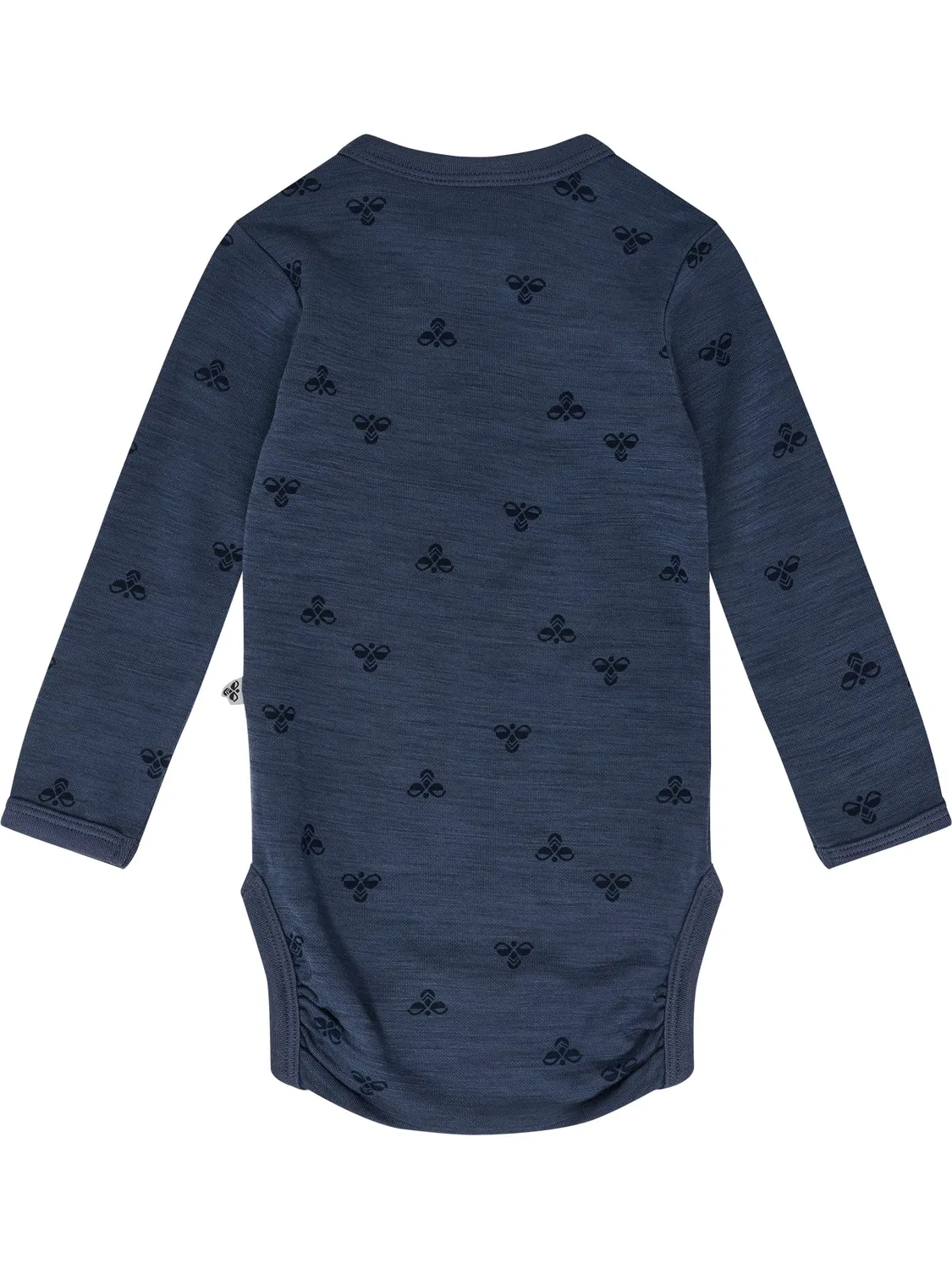 Боди детское из мериносовой шерсти Hummel, vintage indigo