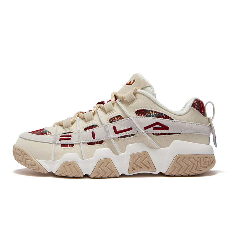 

FILA FUSION Баскетбольные кроссовки BUSTER Puffy, модные, универсальные, низкие, винтажные, мужские, красные