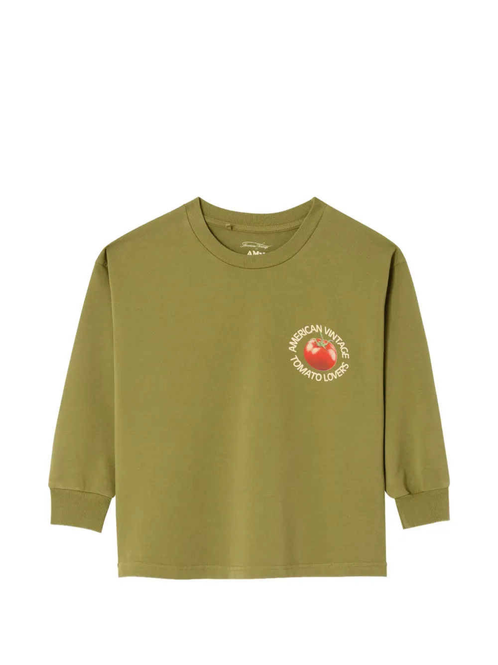 Футболка Fizvalley с круглым вырезом и принтом American Vintage Kids, зеленый