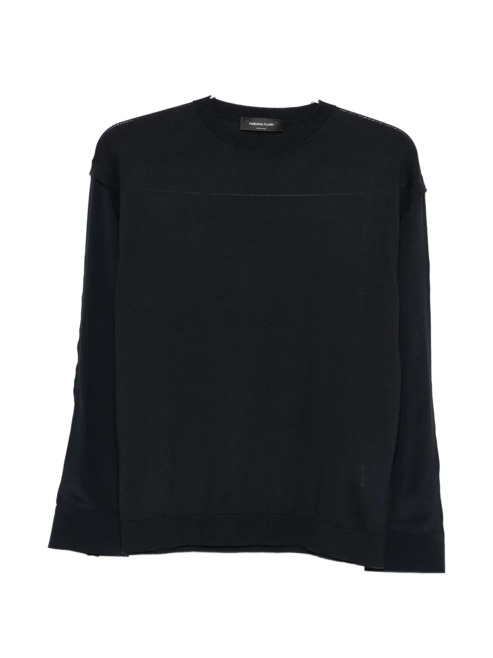 

Топ с круглым вырезом Fabiana Filippi, синий