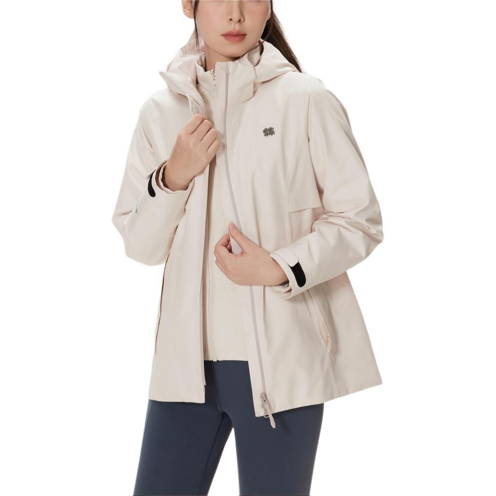 

KOLON SPORT Женская ветровка непромокаемая ветронепроницаемая износостойкая легкая, Ecru