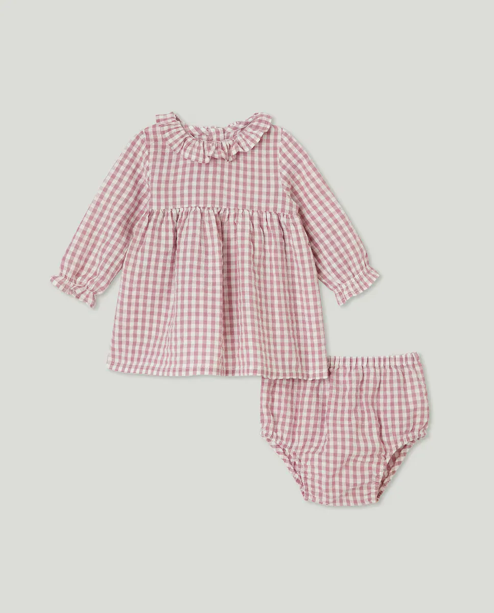 

Платье для девочки с длинными рукавами Baby El Corte Inglés, розовый