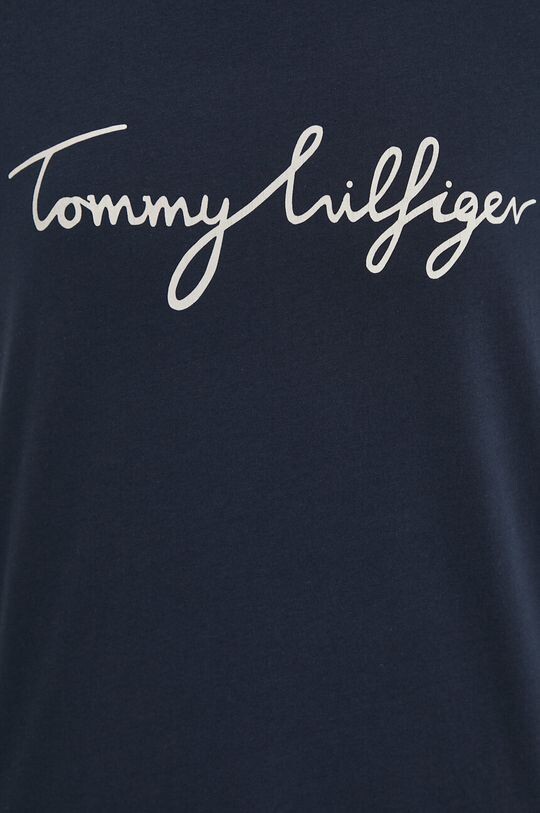 Хлопковая футболка Tommy Hilfiger, темно-синий — фото 4