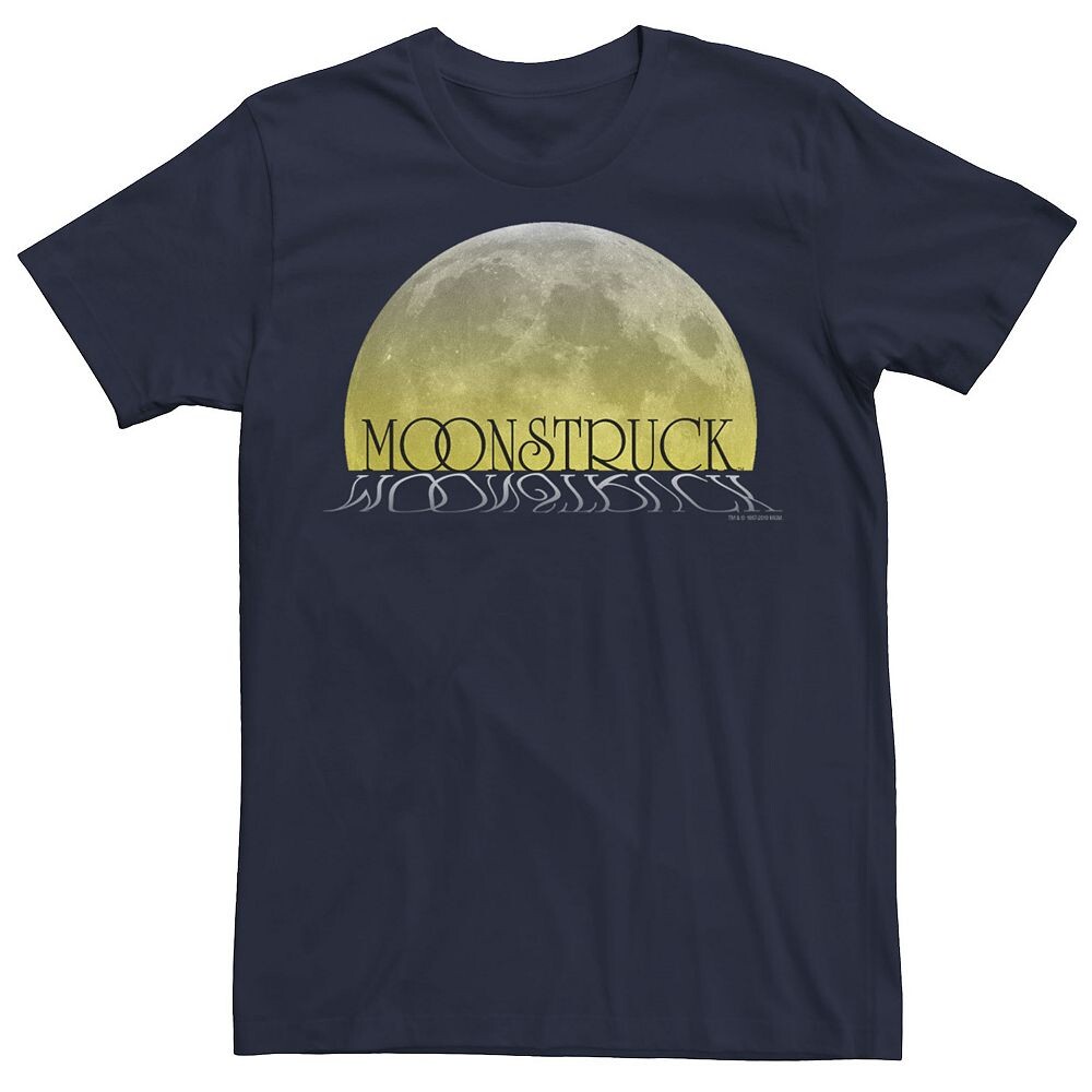 

Мужская футболка с плакатом Moonstruck Moon Reflection Licensed Character, темно-синий