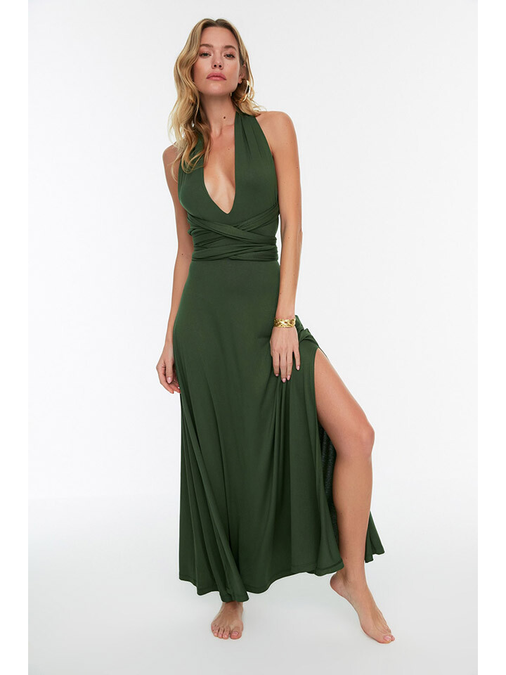 

Платье trendyol, хаки