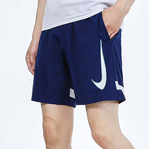 Шорты logo printing training sports quick dry breathable shorts blue Nike, мультиколор — фото 4