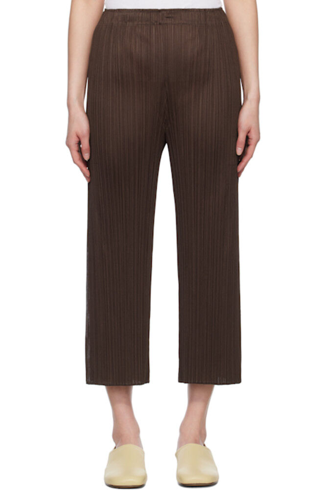 

Коричневые брюки Monthly Colors March PLEATS PLEASE ISSEY MIYAKE