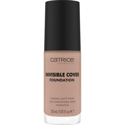 

Тональный крем Invisible Cover Foundation 30 мл 027C Nude Moisturizing Long Lasting Natural для сухой кожи Vegan Без масел Без парабенов Без микропластика Catrice