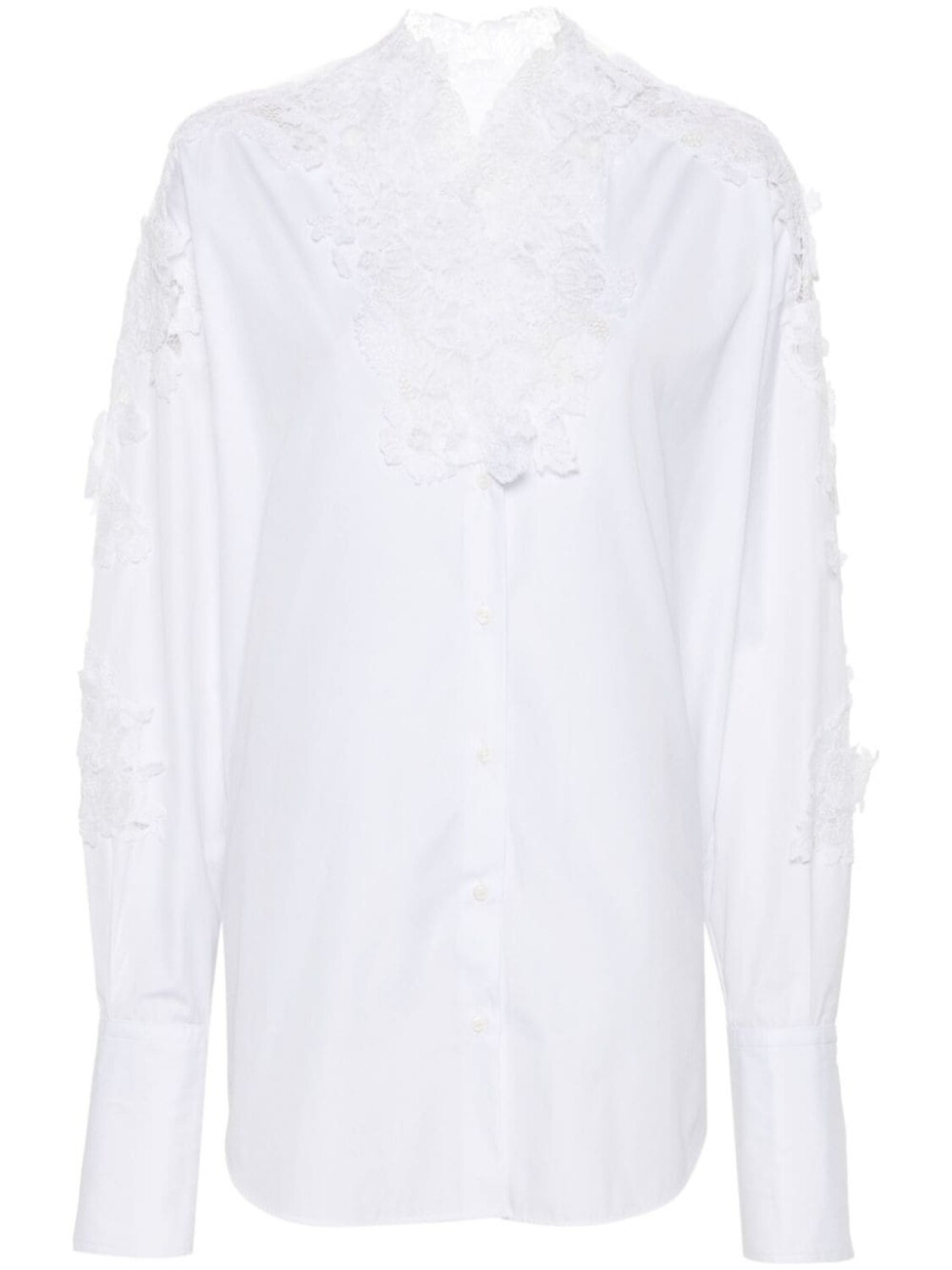 

Ermanno Scervino рубашка с цветочной аппликацией, белый