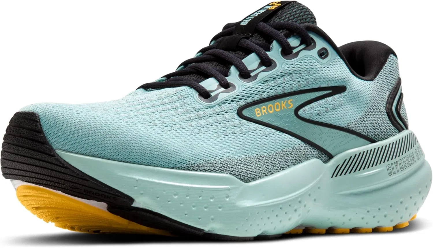Кроссовки для бега Brooks Glycerin GTS 21, облачный/черный/золотой