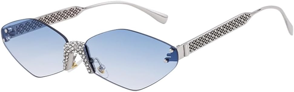 

Женские солнцезащитные очки в шестиугольной оправе с безрамочным дизайном, многоугольные солнцезащитные очки для женщин, металлические очки, защита от ультрафиолета UV400 LANGSER, 8