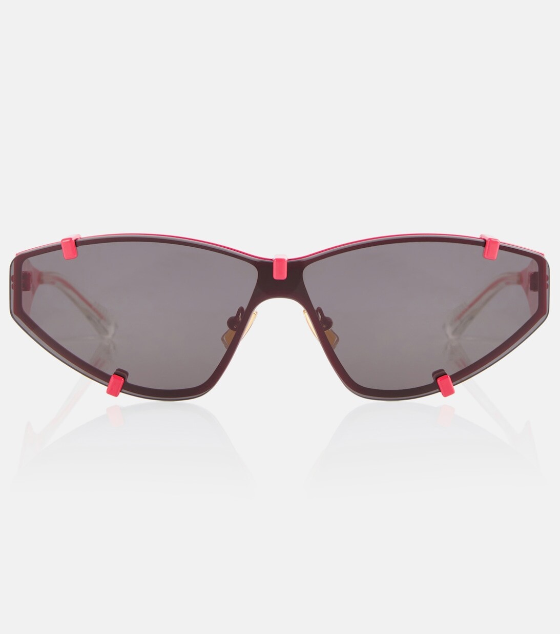

Солнцезащитные очки Grip Shield Bottega Veneta, розовый