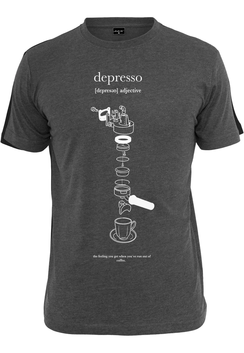 

Рубашка с короткими рукавами Mister Tee "Mister Tee Men's Depresso Tee" Mistertee, цвет Charcoal