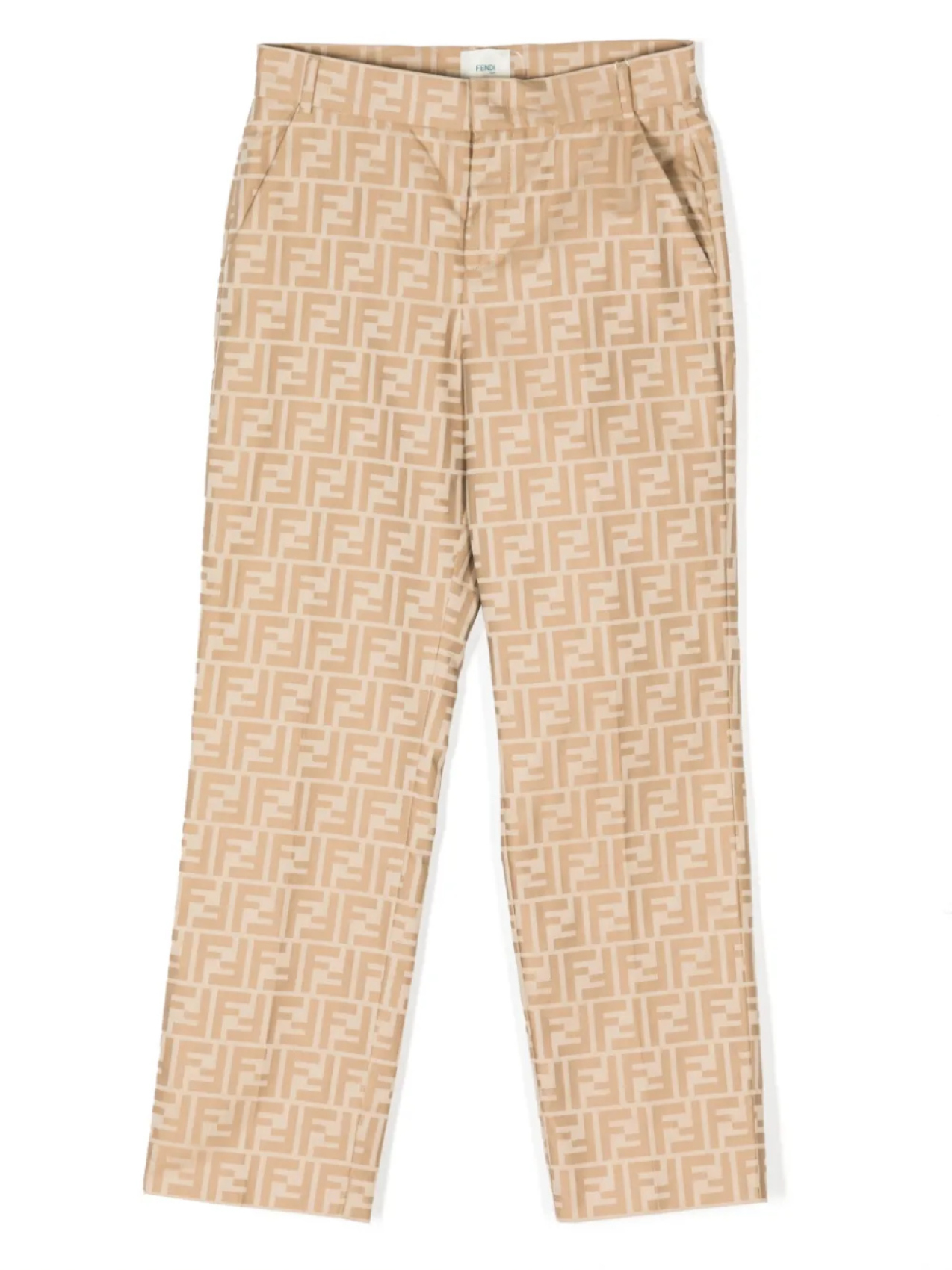 

Брюки с логотипом FF Fendi Kids, желтый