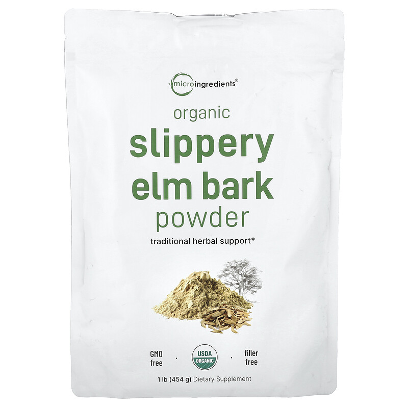 

Micro Ingredients, Органический порошок из коры вяза скользкого, 454 г (1 фунт)