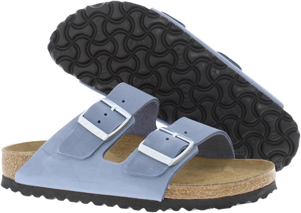 Сандалии Birkenstock Arizona с мягкой стелькой для взрослых унисекс, голубой — фото 2