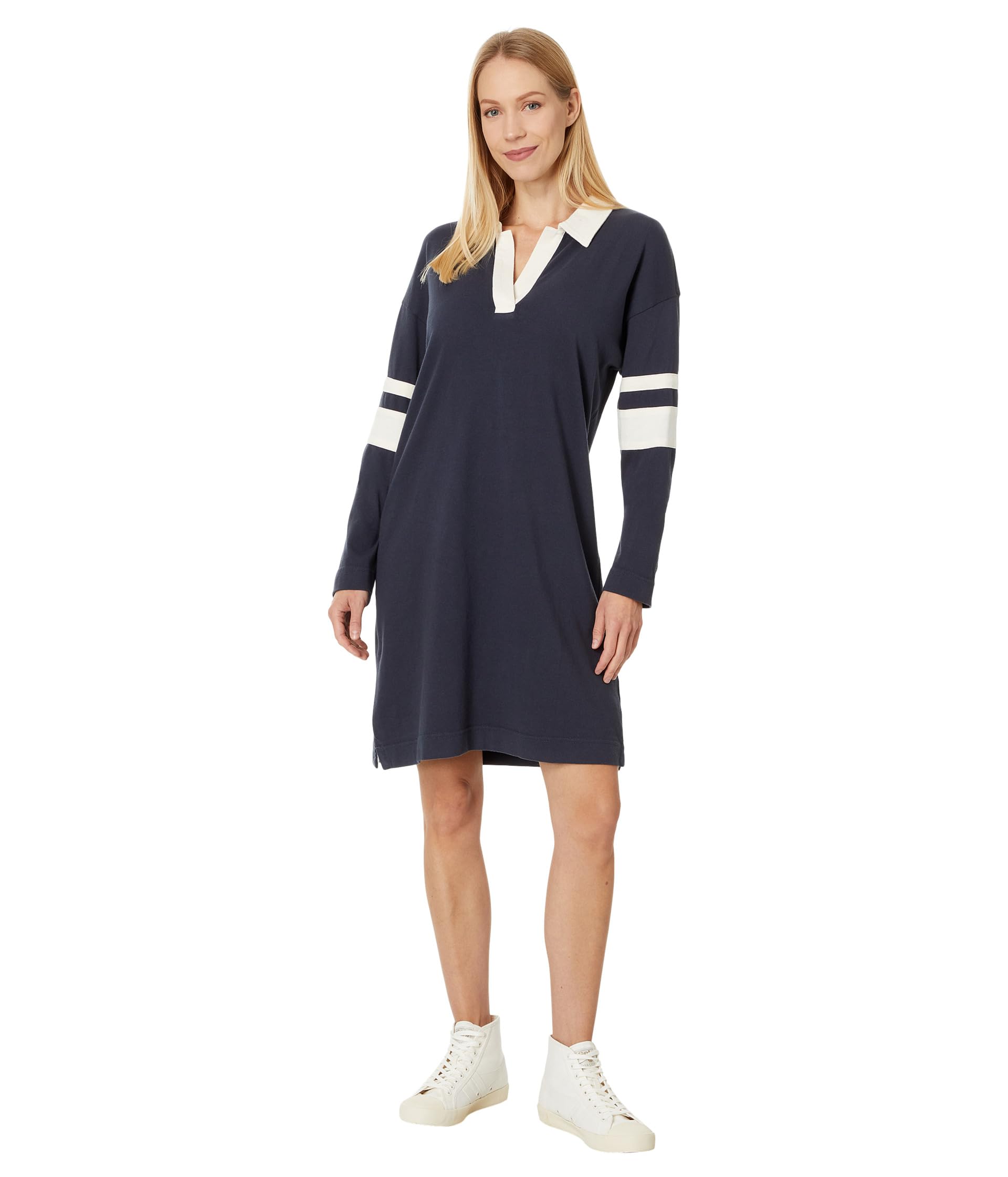 

Платье Faherty Sport Jersey Polo Dress, цвет Sea Storm