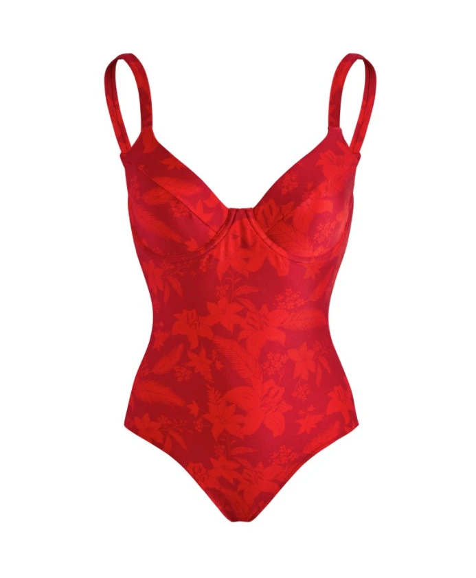 

Купальник Leonita на косточках Vilebrequin, красный