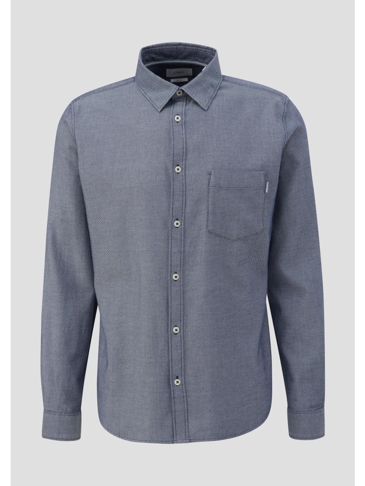 

s.Oliver Рубашка 58K1_темно-синего цвета