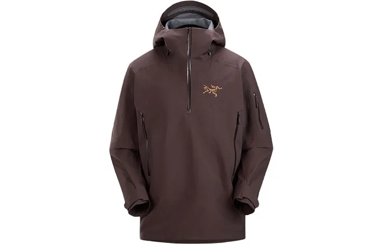 Куртка SABRE мужская с капюшоном Arcteryx, Copper Sand Yellow/Oracle — фото 3
