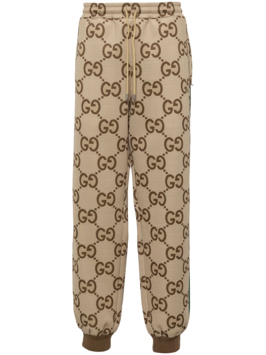 

Gucci спортивные брюки с узором Jumbo GG, нейтральный цвет