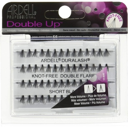 

Короткие черные отдельные ресницы Double Up без узлов, 25 г, Ardell