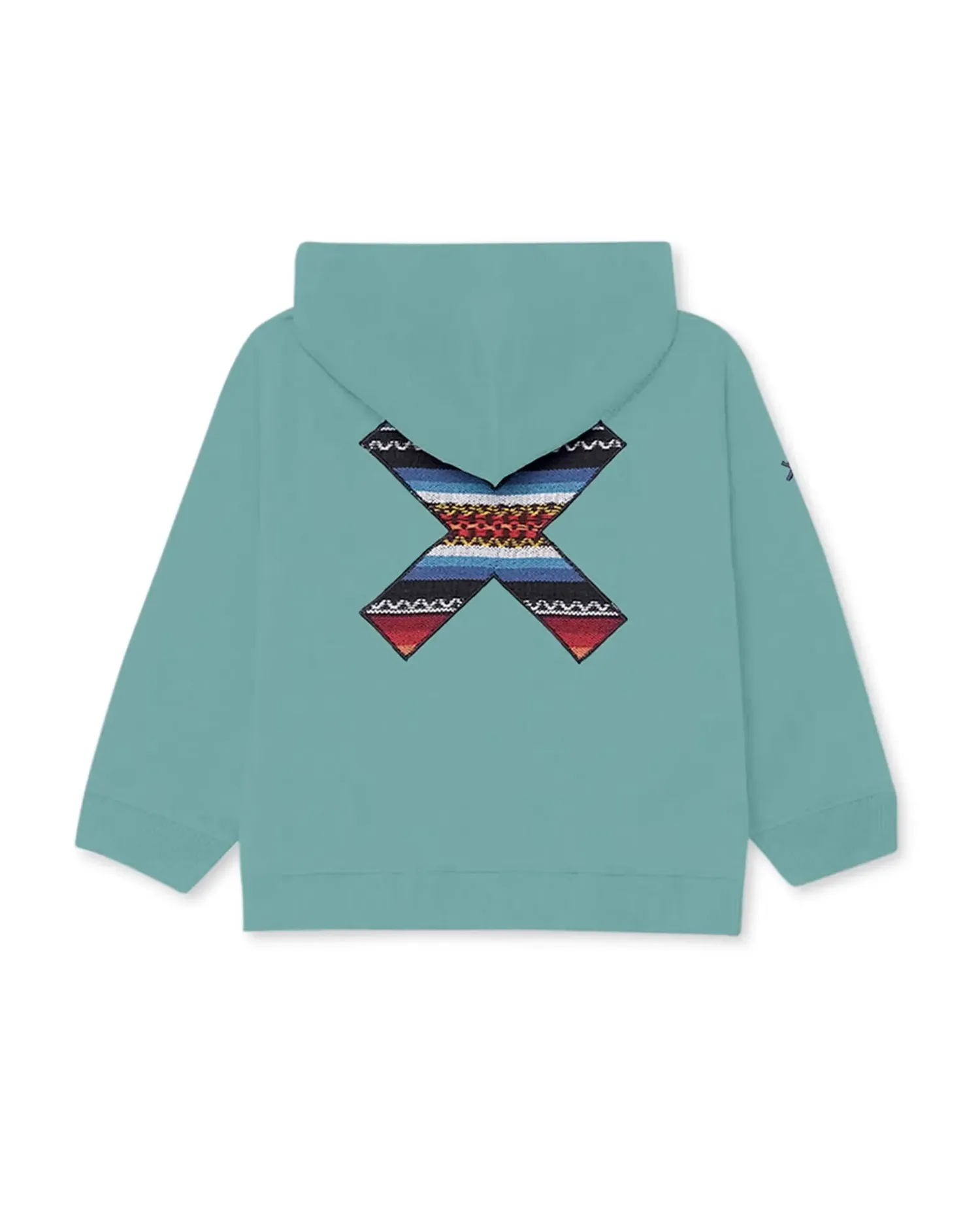 Худи из хлопка Classic Acqua Blue Banana, бирюзовый — фото 2