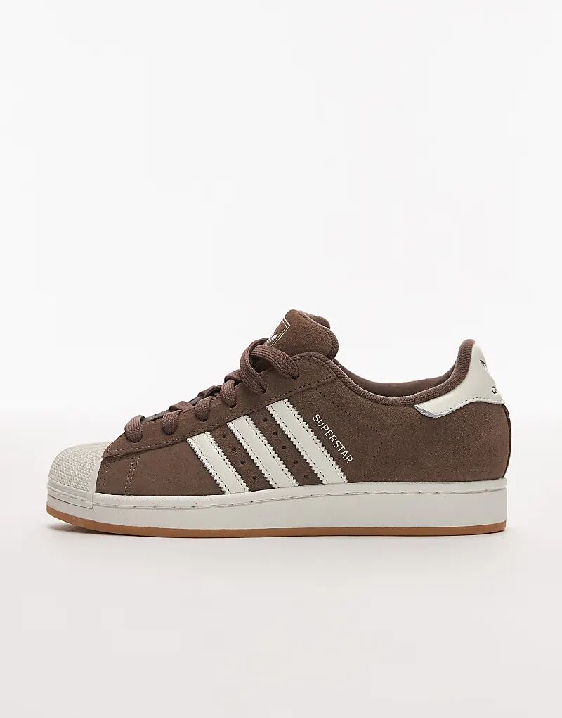 Кроссовки Adidas Originals Superstar II коричневого цвета — фото 2