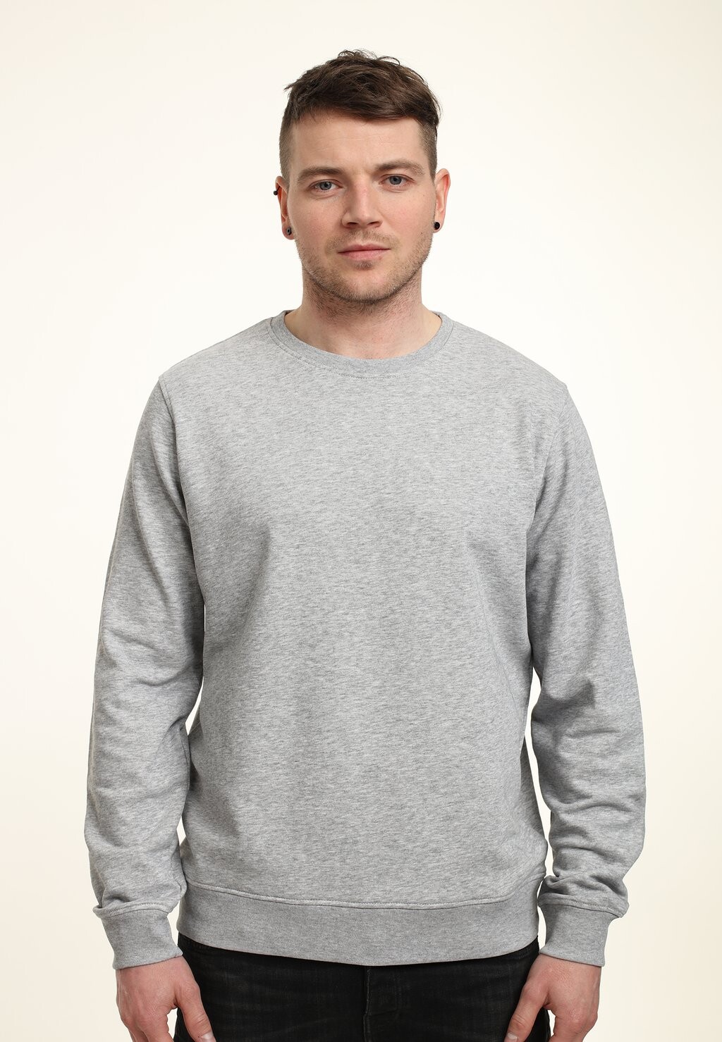 

Толстовка Regular Fit Crewneck Henry Tiger, цвет heather grey