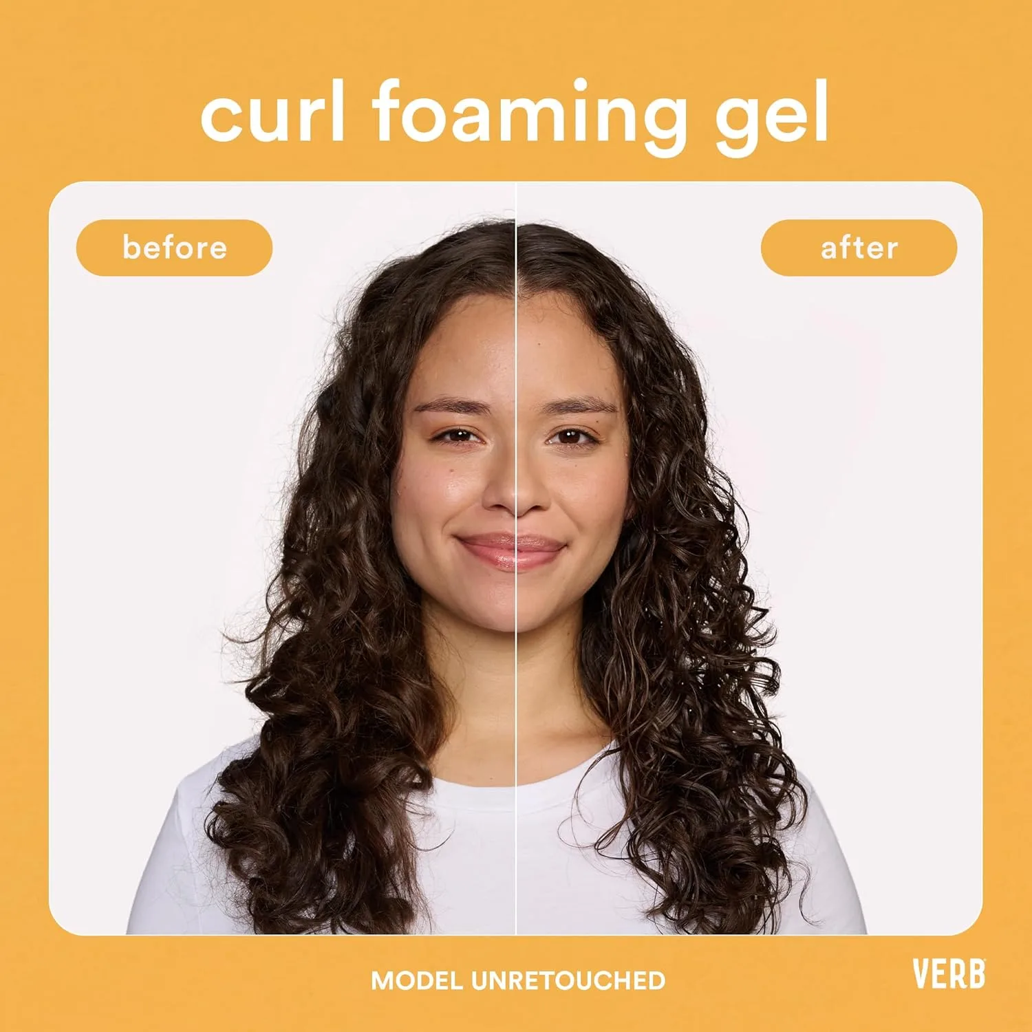 VERB Curl Foaming Gel - пенка для укладки против пушистости, для волн, локонов и кудрей, фиксирует и подчеркивает, средняя фиксация, веганская, без парабенов и вредных сульфатов 59 мл (1 шт.) — фото 4